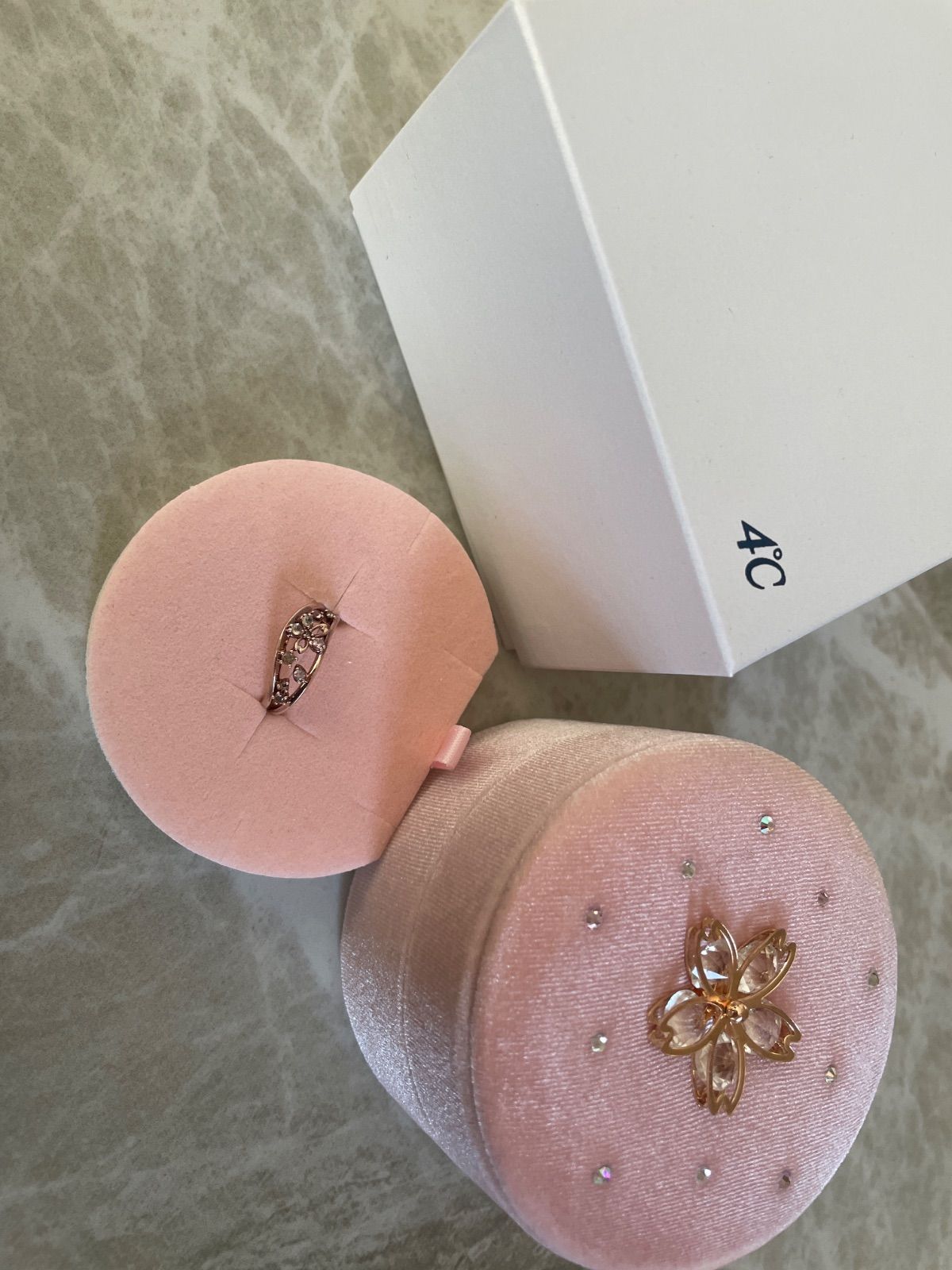 4℃ﾖﾝﾄﾞｼｰサクラコレクション2025 リング指輪 シルバー 10号レディース