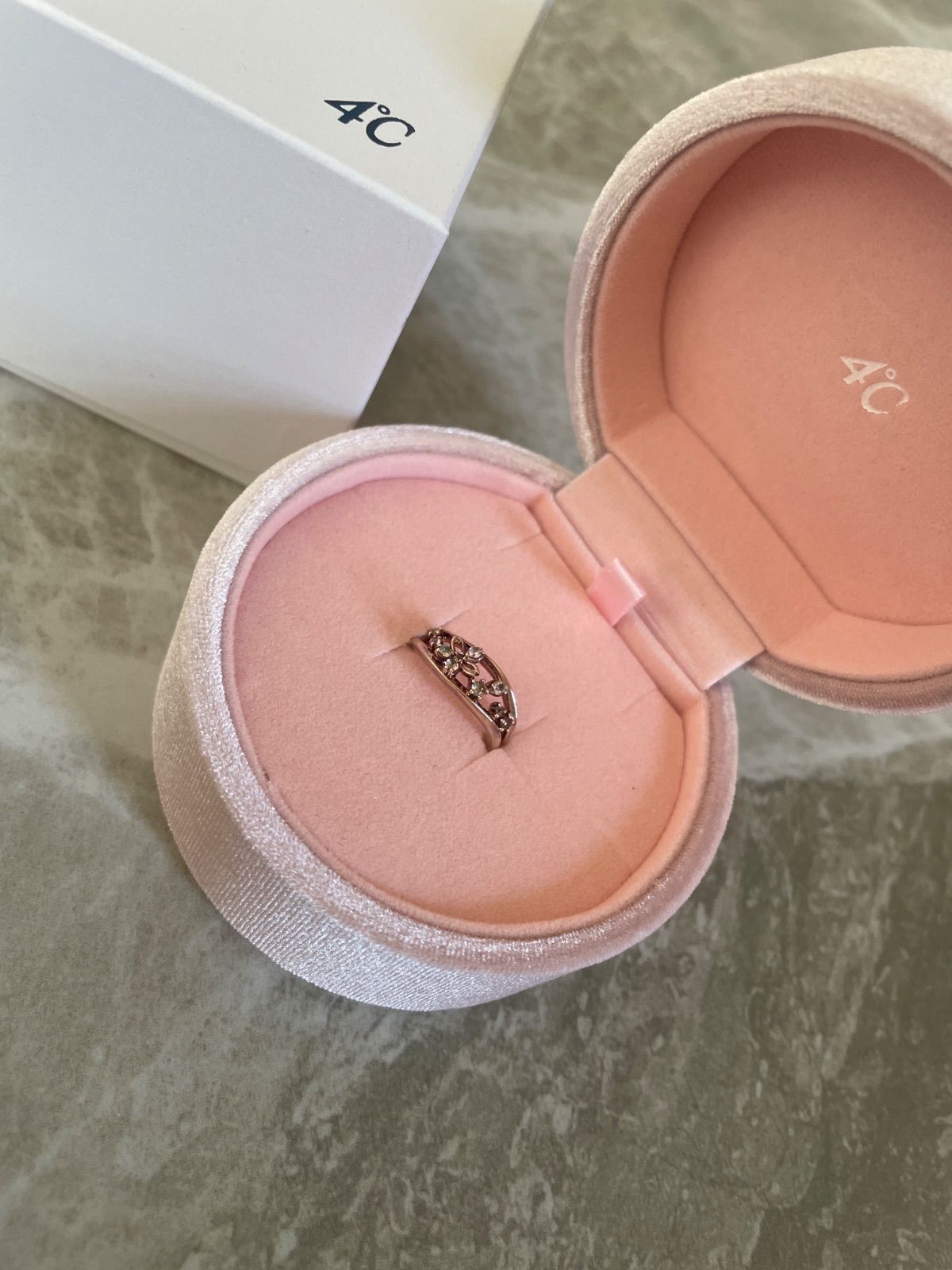 4℃ﾖﾝﾄﾞｼｰサクラ 2025 リング指輪 シルバー 10号レディース