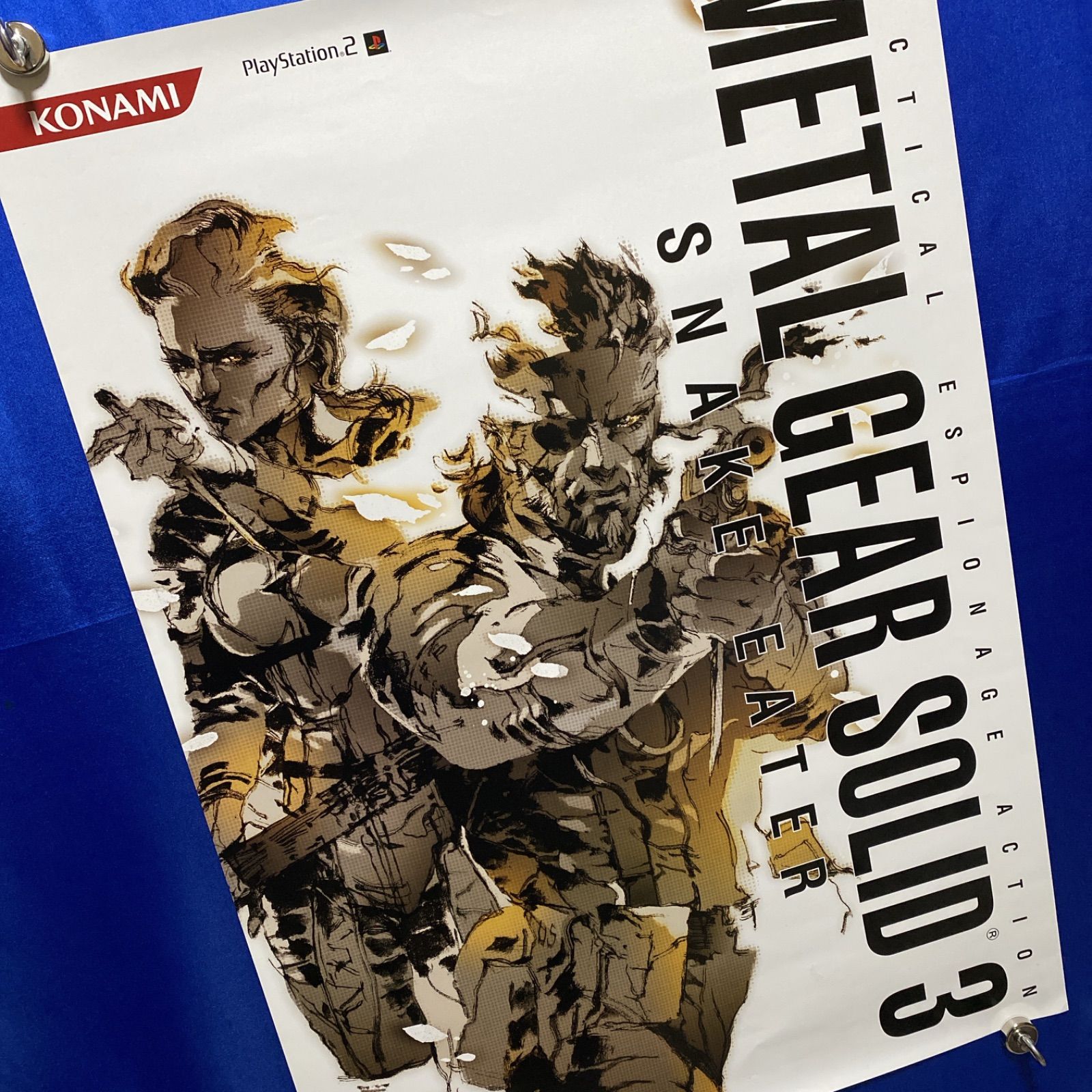 METAL GEAR SOLID 3 SNAKE EATER メタルギアソリッド ゲーム販促B 2ポスター 2004年 KONAMI 886