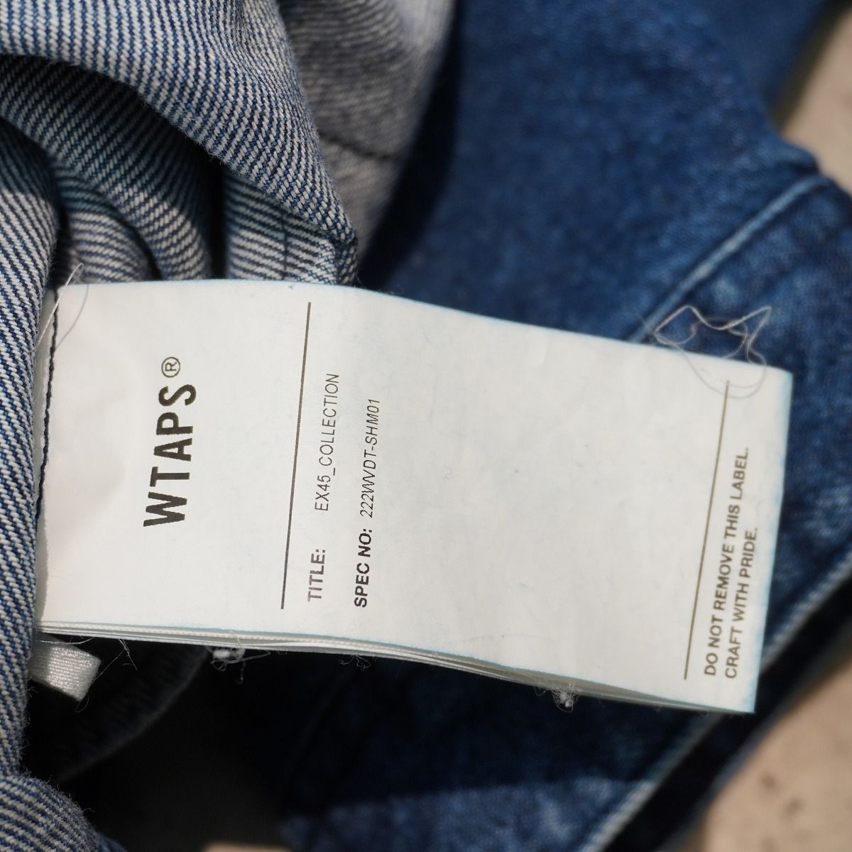 美品22AW WTAPS ダブルタップス WCPO 01/LS/COTTON.DENIM デニム