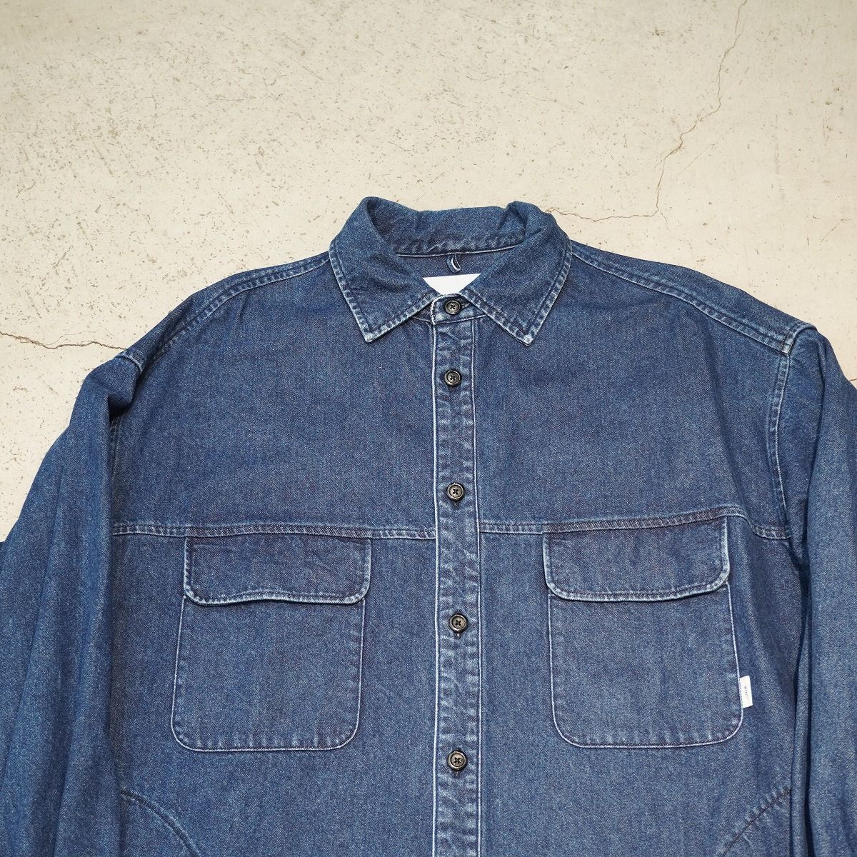 美品22AW WTAPS ダブルタップス WCPO 01/LS/COTTON.DENIM デニム