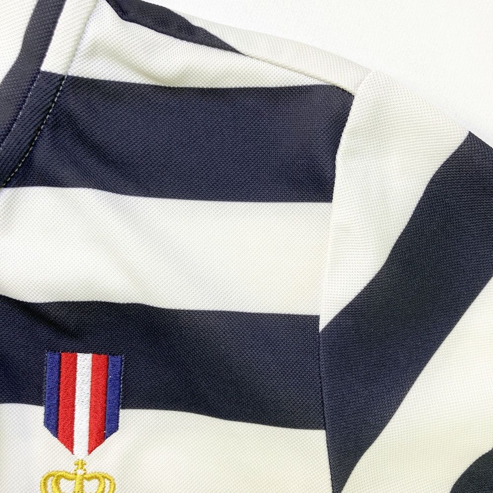 サイズ：M FILA GOLF フィラゴルフ 半袖ワンピース ボーダー柄