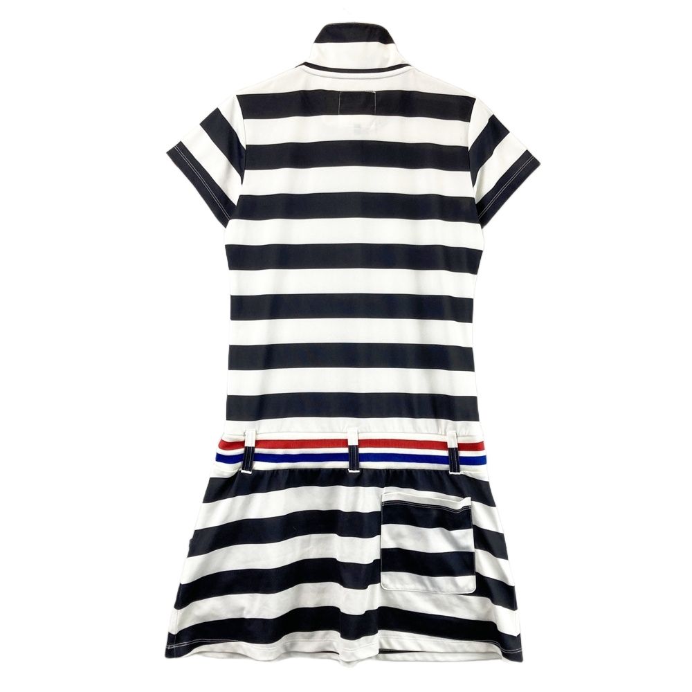 FILA フィラ レディース ゴルフウェア 半袖 ワンピース ボーダー セット サイズ：M FILA GOLF フィラゴルフ 半袖ワンピース ボーダー柄