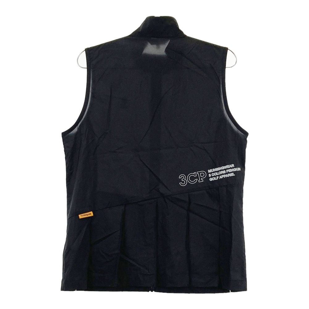 ● 新品 マンシング ウェア ベスト レディース L 黒 サイズ：L MUNSING WEAR マンシングウェア 2023年 ジップベスト
