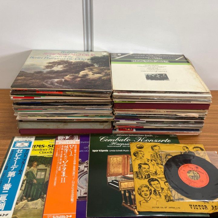 レコード　まとめ売り　92 □02)【1点限り!】クラシックなどのレコードまとめ売り約80点セット/LP