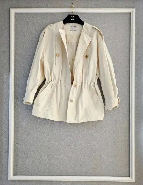 TIME アイボリー マウンテンパーカー アウター