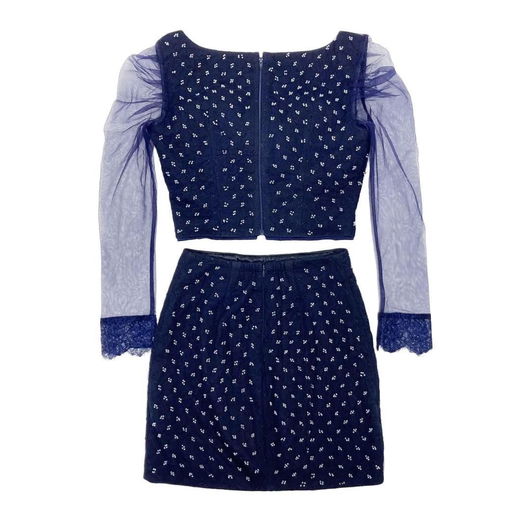 ROBE de FLEURS Glossy / ローブドフルールグロッシー】長袖レース 