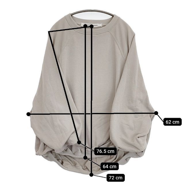 COGTHEBIGSMOKE 新品 LILLY PUFFY TOP オーバーサイズタックスウェット