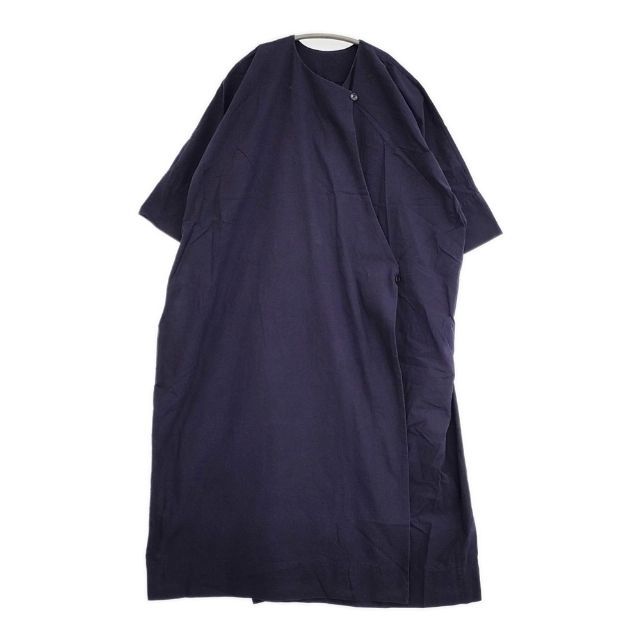 ARTS-SCIENCE 063-L 50 N-040 コットン 七分袖 ワンピース ネイビー レディース アーツ-サイエンス 5-1201 M∞