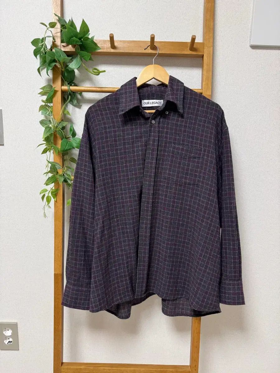 アワーレガシー ボロー BD シャツ ソポモア チェック ルーラル ウール