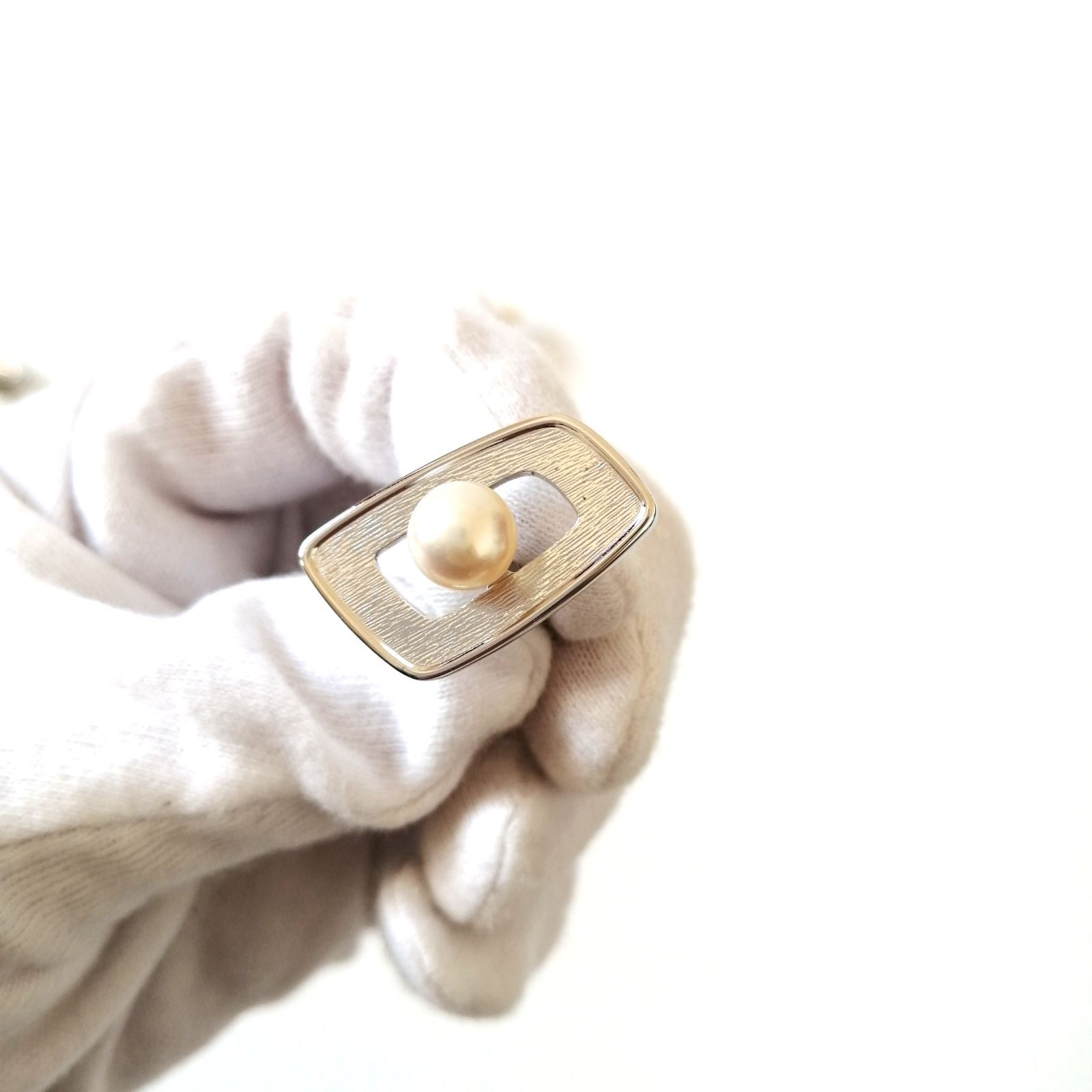 美品 ミキモト カフス&タイピンセット パール シルバー 246 - メルカリ