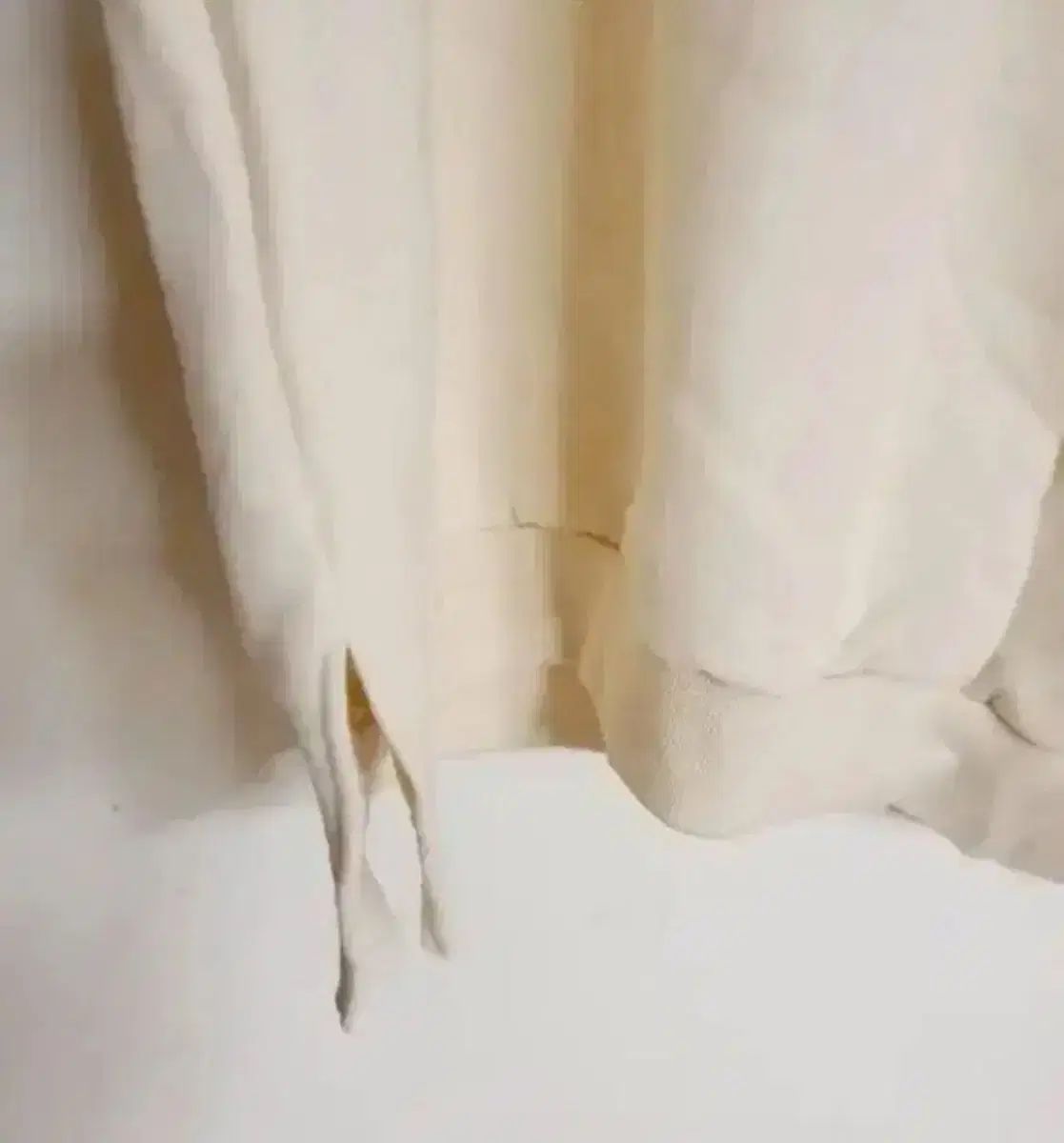 (100 110) メンズ 特 両面起毛 スウェット 長袖 Tシャツ - クリーム アイボリー