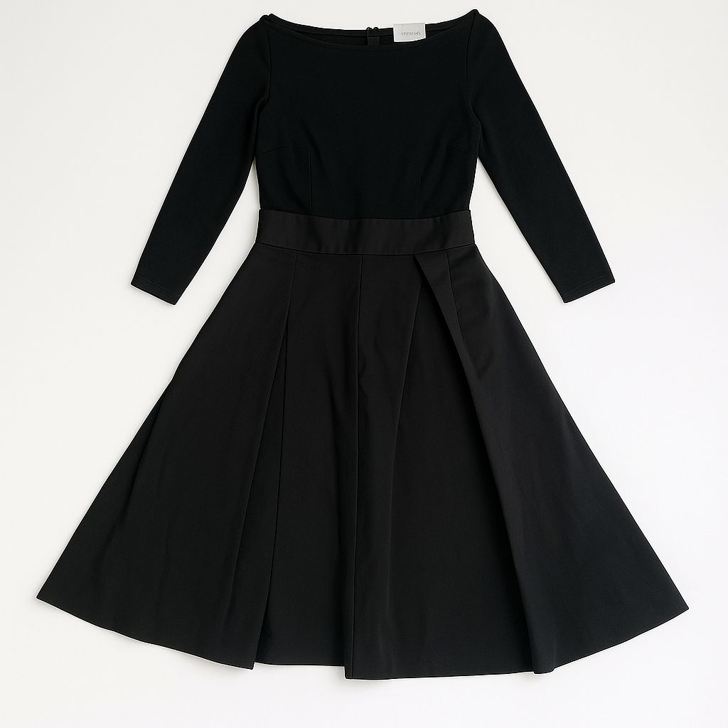 SEVENTEN by Miho Kawahito セブンテン ワンピース 黒 S／上品