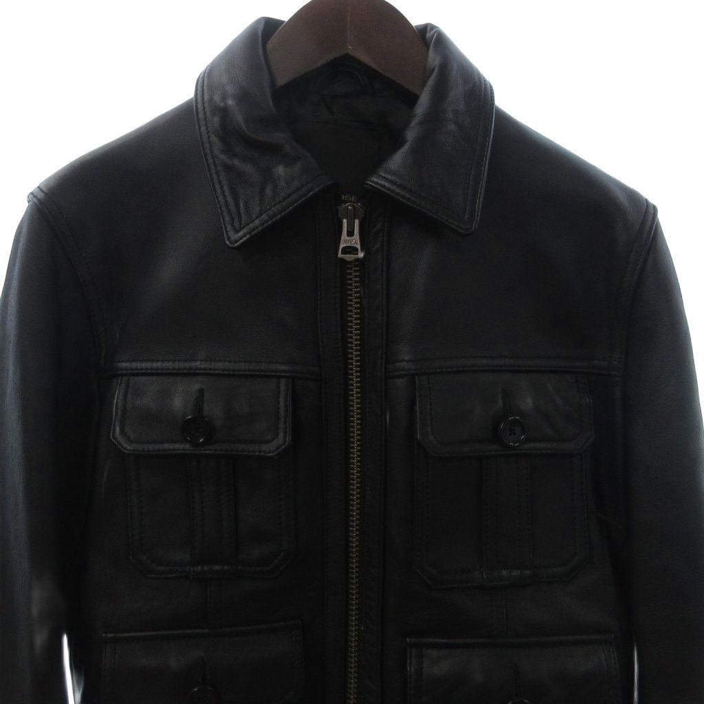 ジャックローズ Jackrose ライダース レザージャケット シングル 羊革