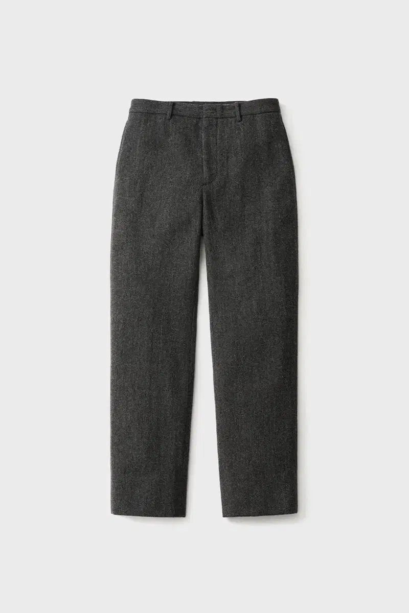 ポッタリー シャトルランド ウール テーパード パンツ チャコール 1 S