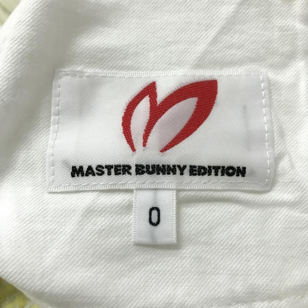 マスターバニー ショートパンツ イエロー 織生地 ロゴ白 レディース 0