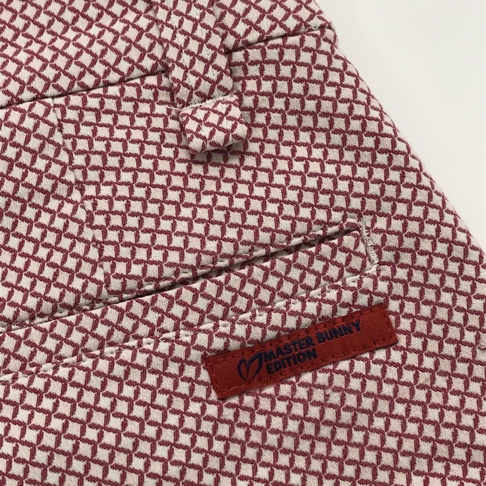 美品】マスターバニー ショートパンツ レッド×白 総柄 レディース 0(S