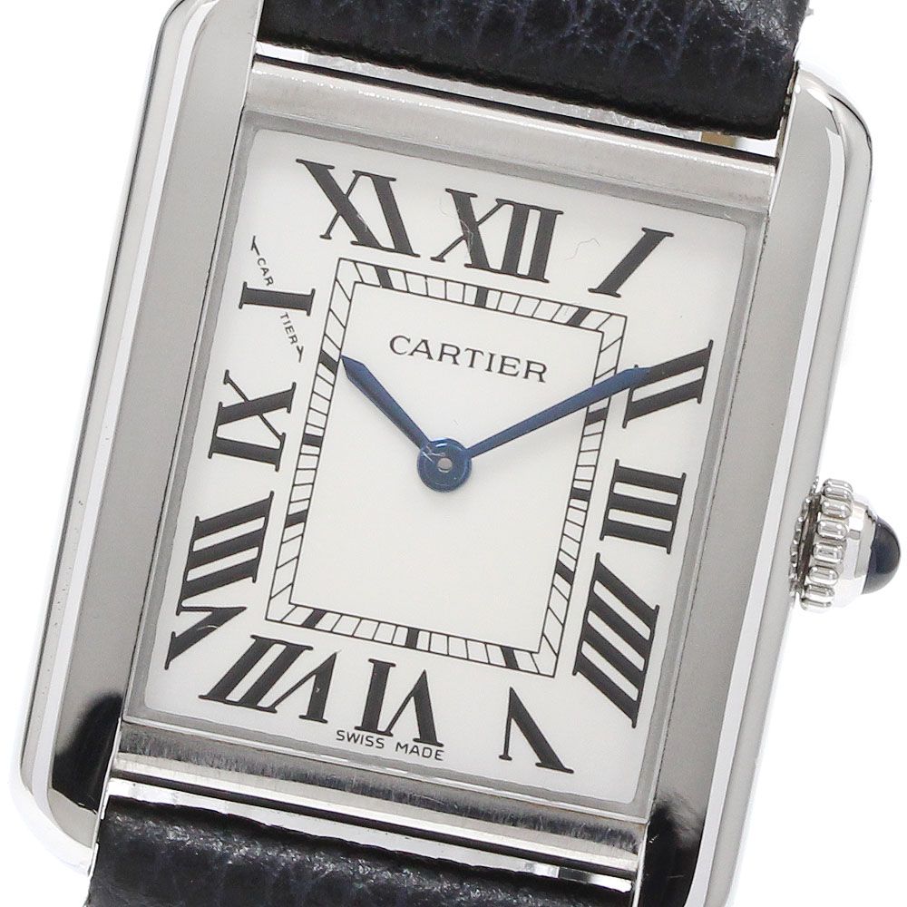 カルティエ CARTIER WSTA0030 タンクソロ SM クォーツ レディース良品_