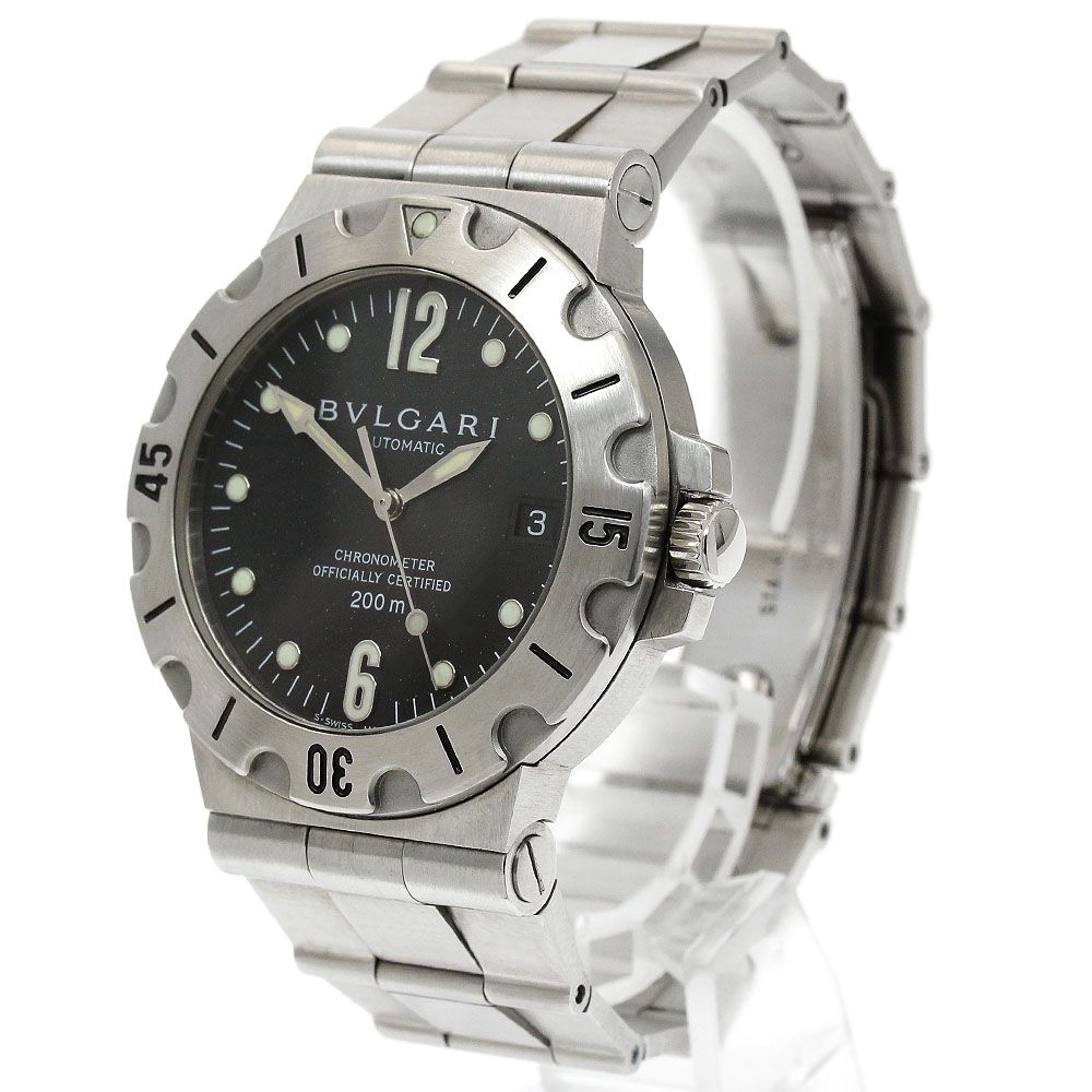 ブルガリ BVLGARI SD38S ディアゴノ スクーバ デイト 自動巻き メンズ_