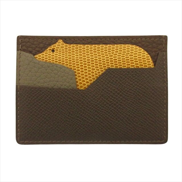 【中古】極美品 エルメス HERMES プティ アッシュ Petit h カードケース イストワール ナチュレル カードホルダー 極美品 エルメス HERMES プティ アッシュ Petit h カードケース