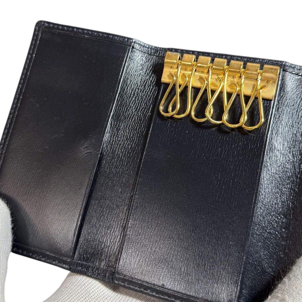  Cartier カルティエ サファイアライン キーケース ブラック メンズ 古着 キーケース 小物