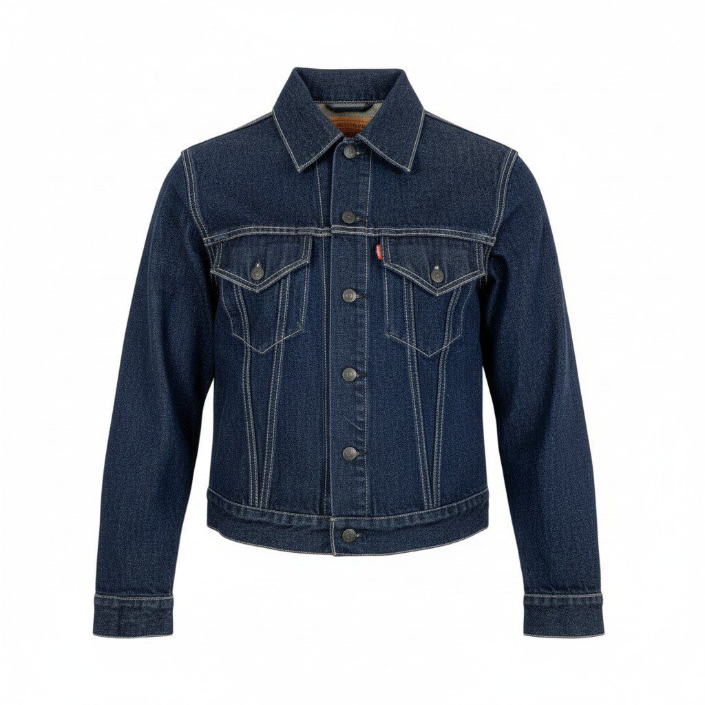 ジャケット・アウター LEVI'S 71557 42 90s LVC LEVIS 71557 3rd Big E denim jacket Reproduction Size: 36