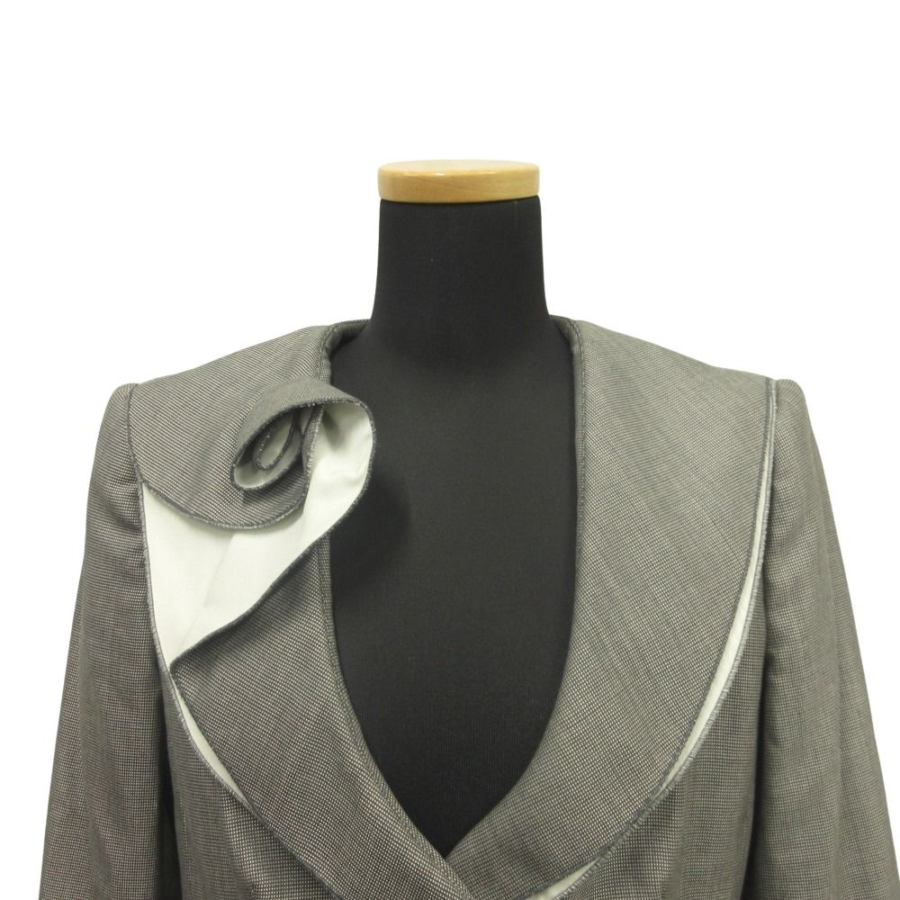 美品 ARMANI COLLEZIONI サマーテーラードジャケット 40 アルマーニコレッツォーニ テーラードジャケット【40】ブラック