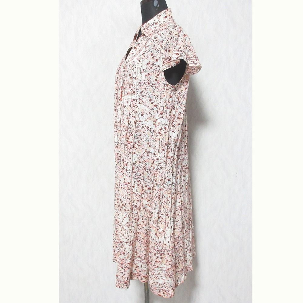 美品 INGEBORG インゲボルグ コットンシルク フラワープリント