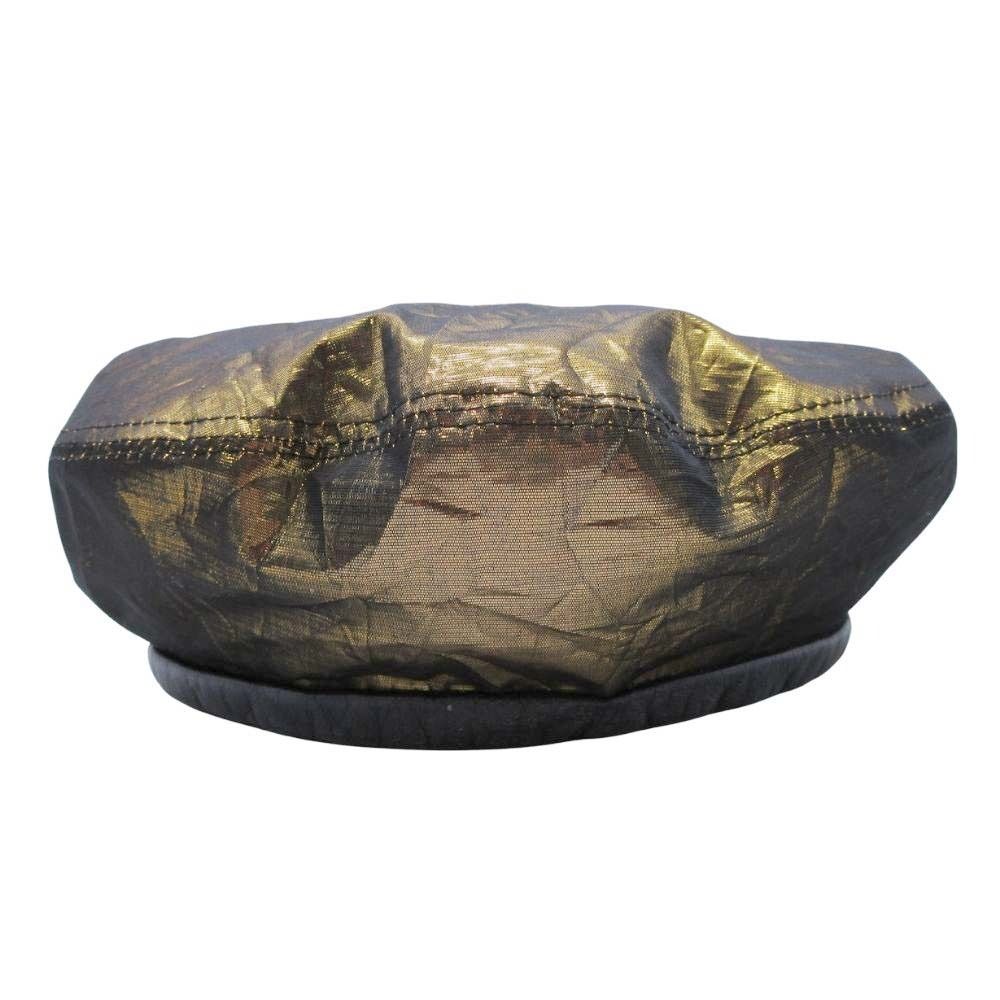 美品 23ss FUMIKA_UCHIDA フミカウチダ METALLIC REVERSIBLE BERET