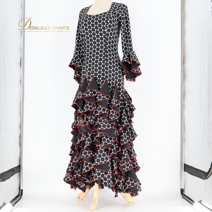 【可愛い♪】フラメンコ衣装　水玉ワンピース 可愛い♪】フラメンコ衣装 水玉ワンピース 楽天市場】新ブランド