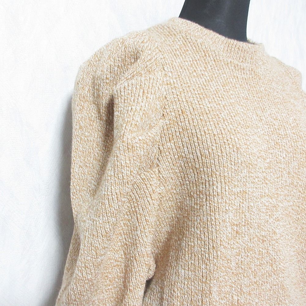 【美品】yori タックショルダーニット セーター アイボリー 美品 yori ヨリ タックショルダーニットソー YR2111-102AW F ブラウン