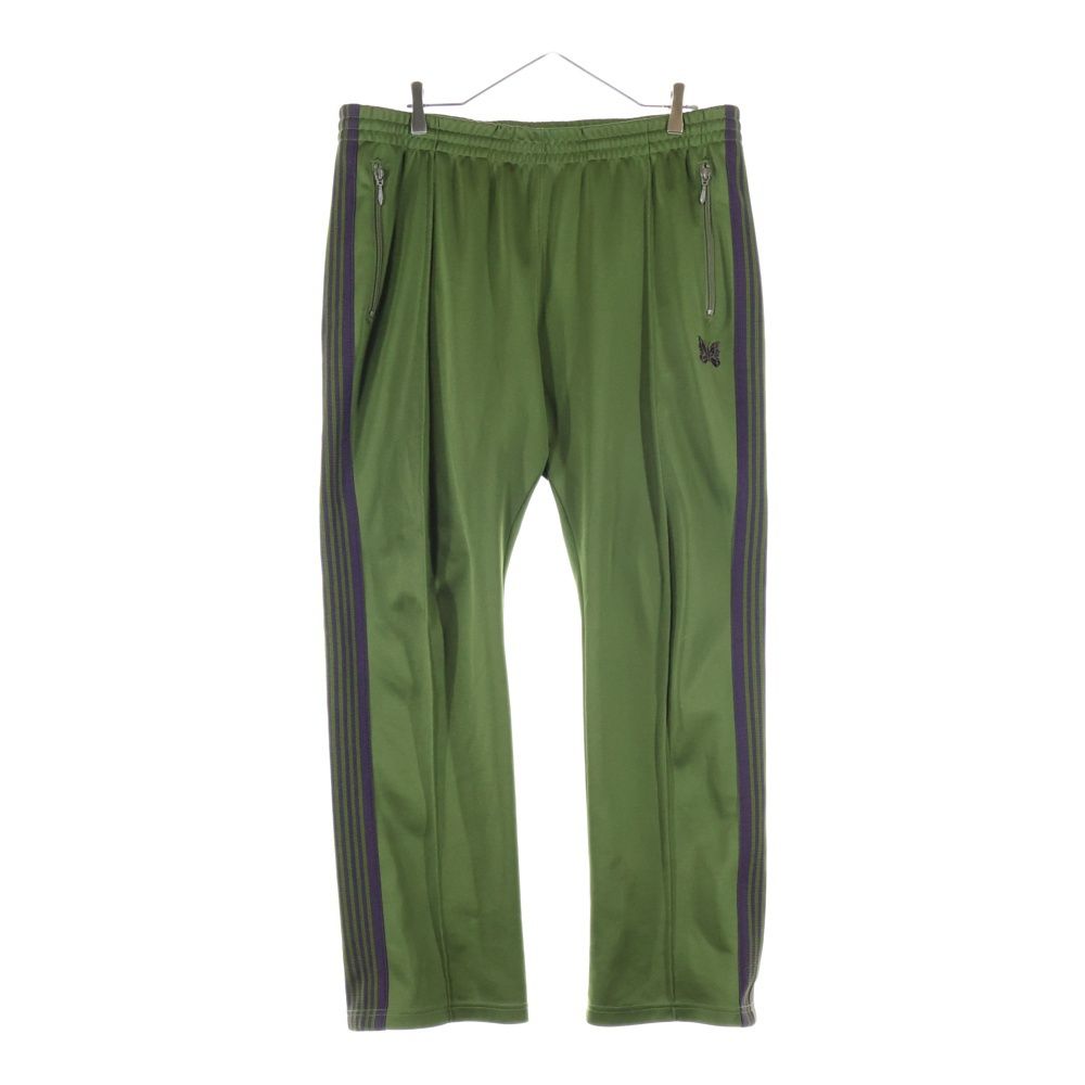 Needles ニードルス NARROW TRACK PANT POLY SMOOTH ナロー ポリ スムース サイドライン トラックパンツ グリーン パープル 0 T 229