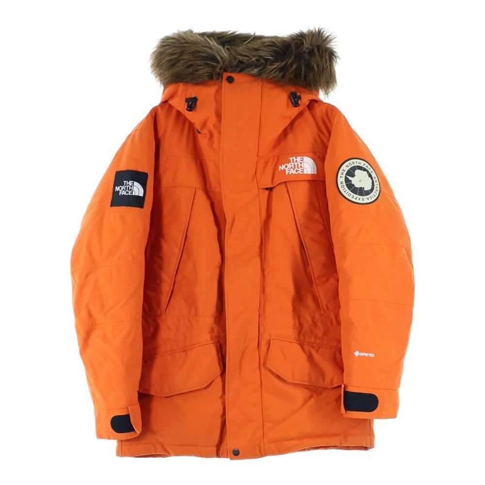 THE NORTH FACE ザノースフェイス PARKA GORE TEX アンタークティカ フーデッドダウンジャケット ゴアテックス オレンジ ND 91807