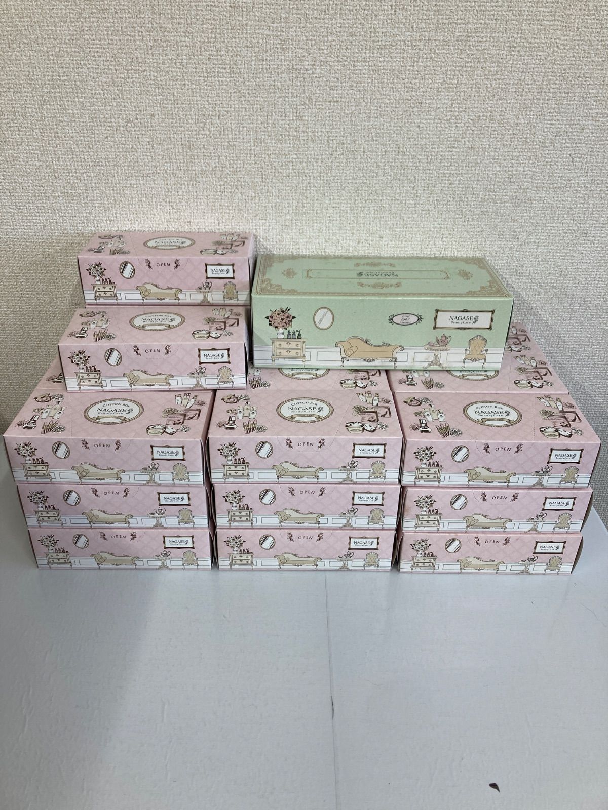 ４ NAGASE ナガセ なめらかコットン 30箱 うるおいティッシュ 1箱 セット コットン ティッシュ 美容品 2