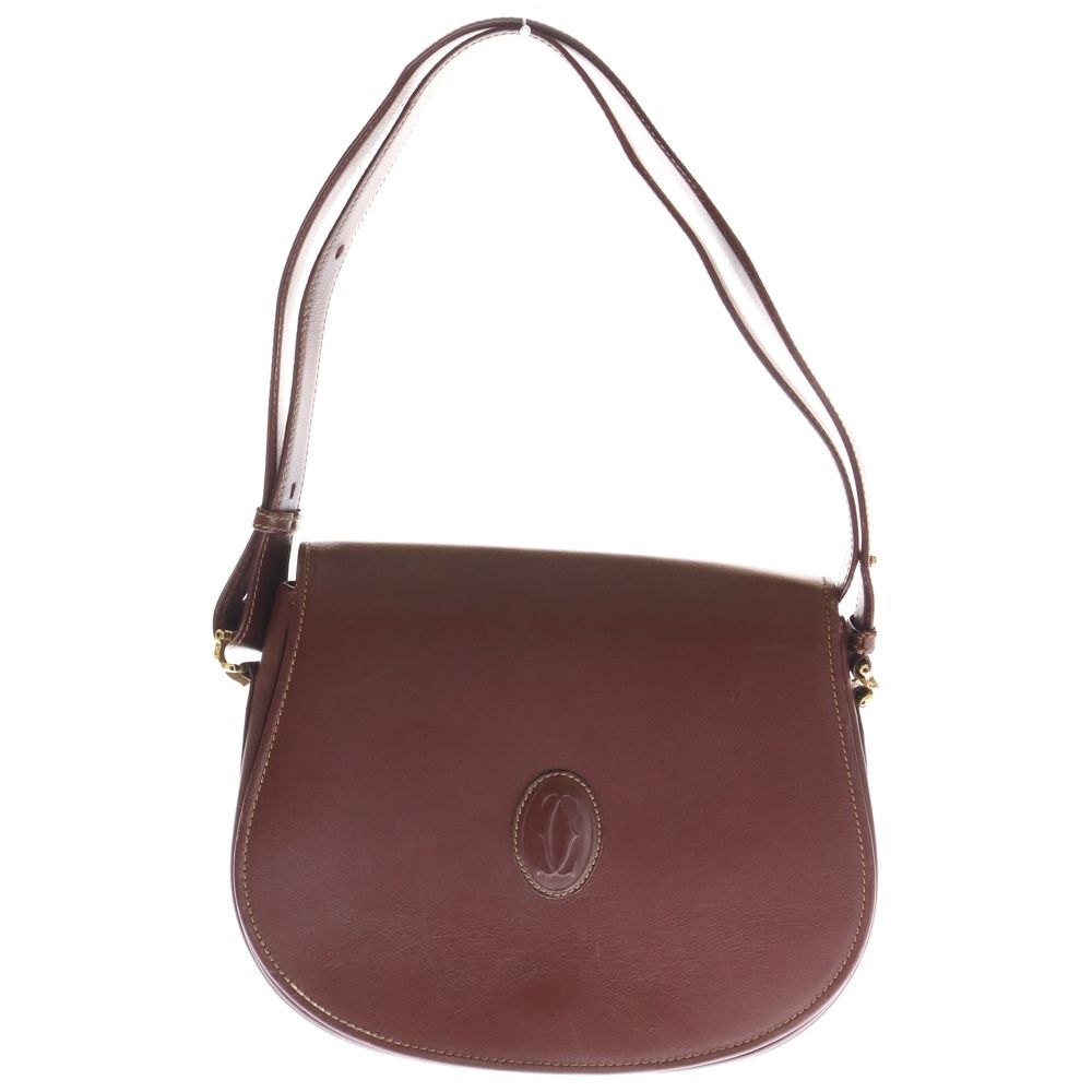 Cartier (カルティエ) マストライン レザーフラップ ショルダーバッグ