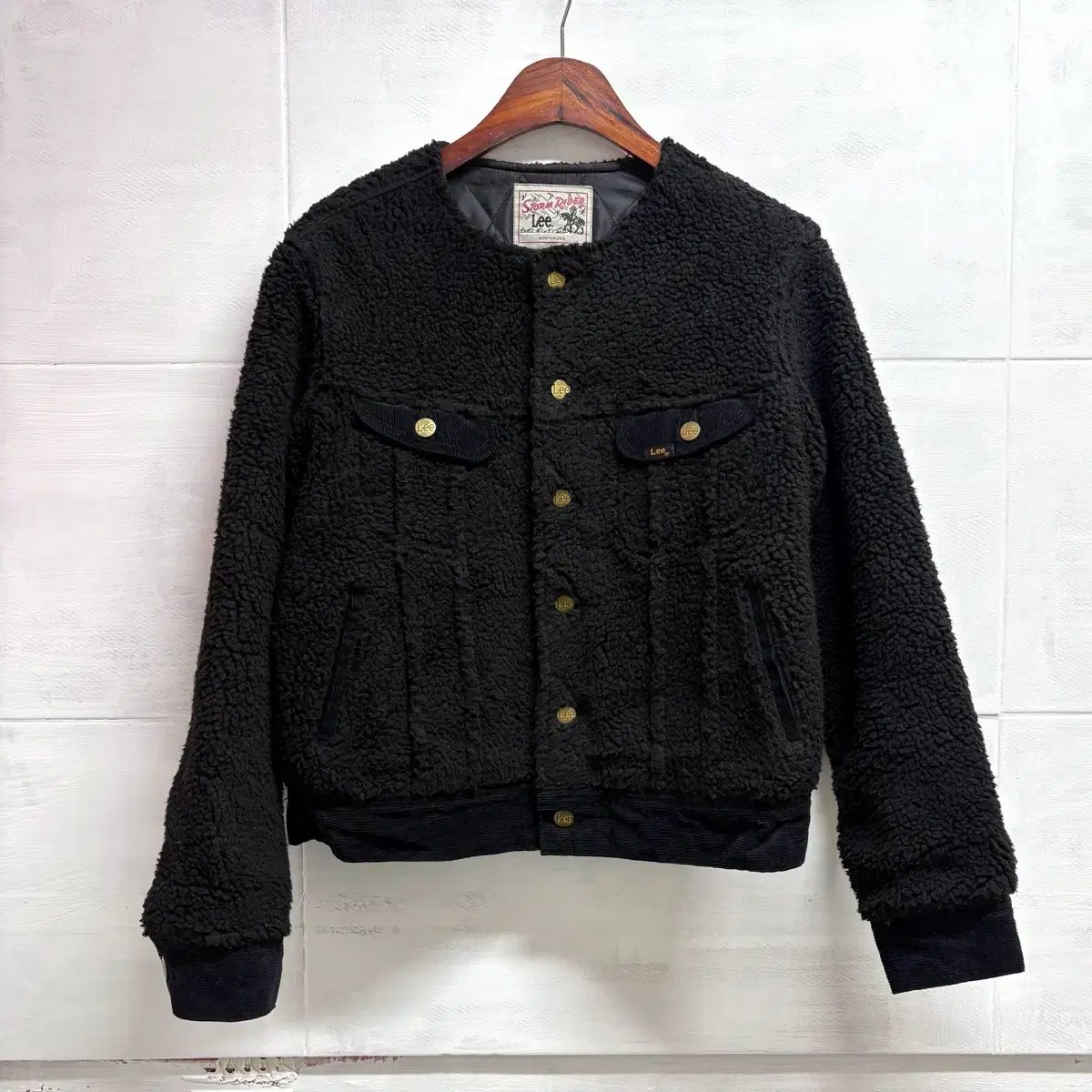 Lee storm rider シェルパ フリース ラウンドネック トラッカー ジャケット M