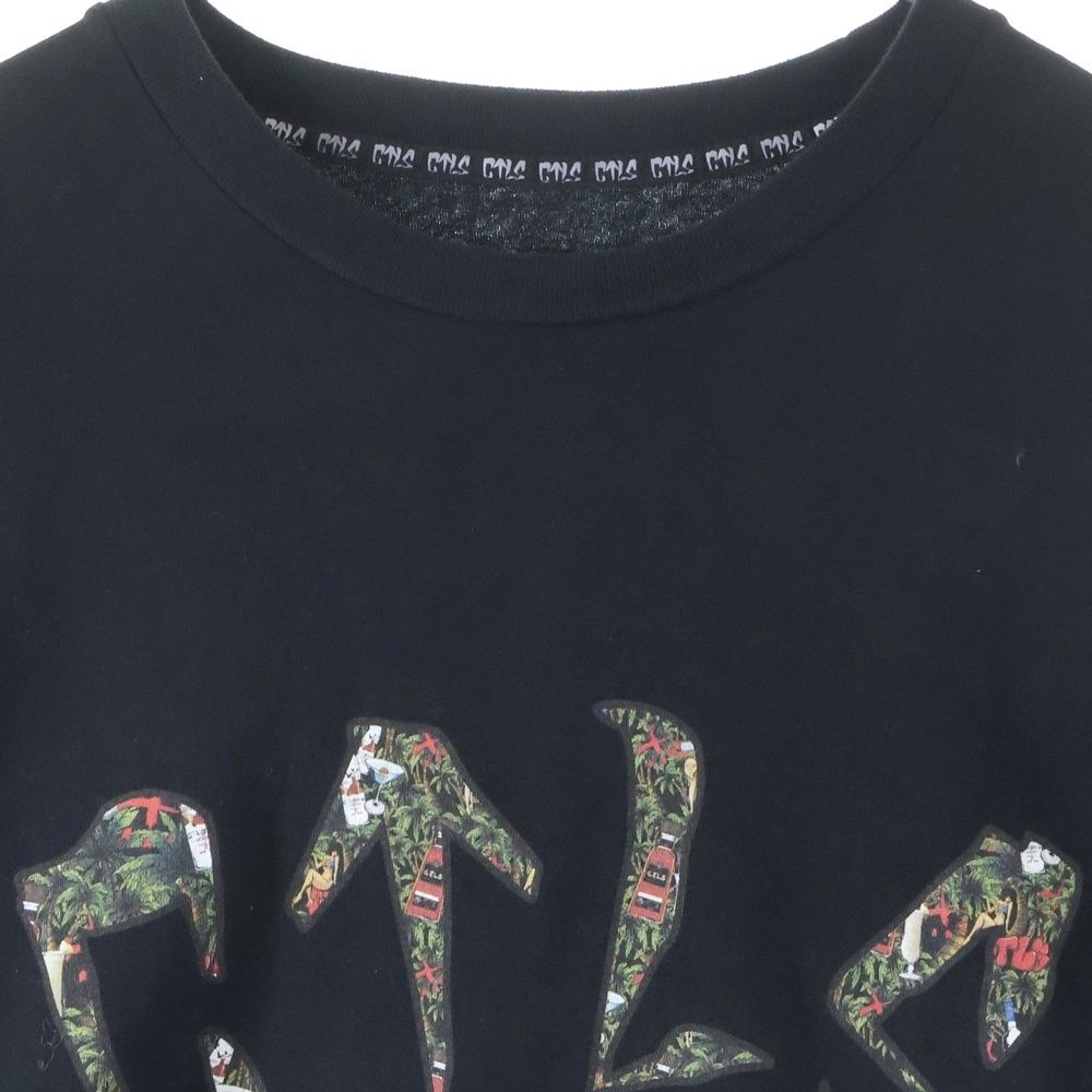 cvtvlist (カタリスト) T-Shirt ロゴプリント半袖Tシャツ ブラック