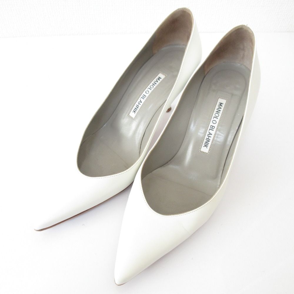 良品 MANOLO BLAHNIK マノロブラニク KIETTA キエッタ レザー ポイン