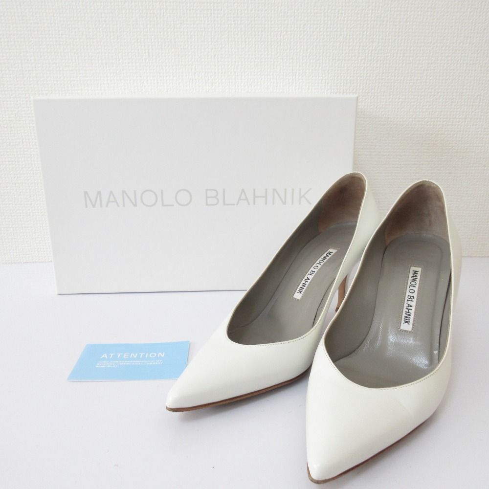良品 MANOLO BLAHNIK マノロブラニク KIETTA キエッタ レザー ポイン