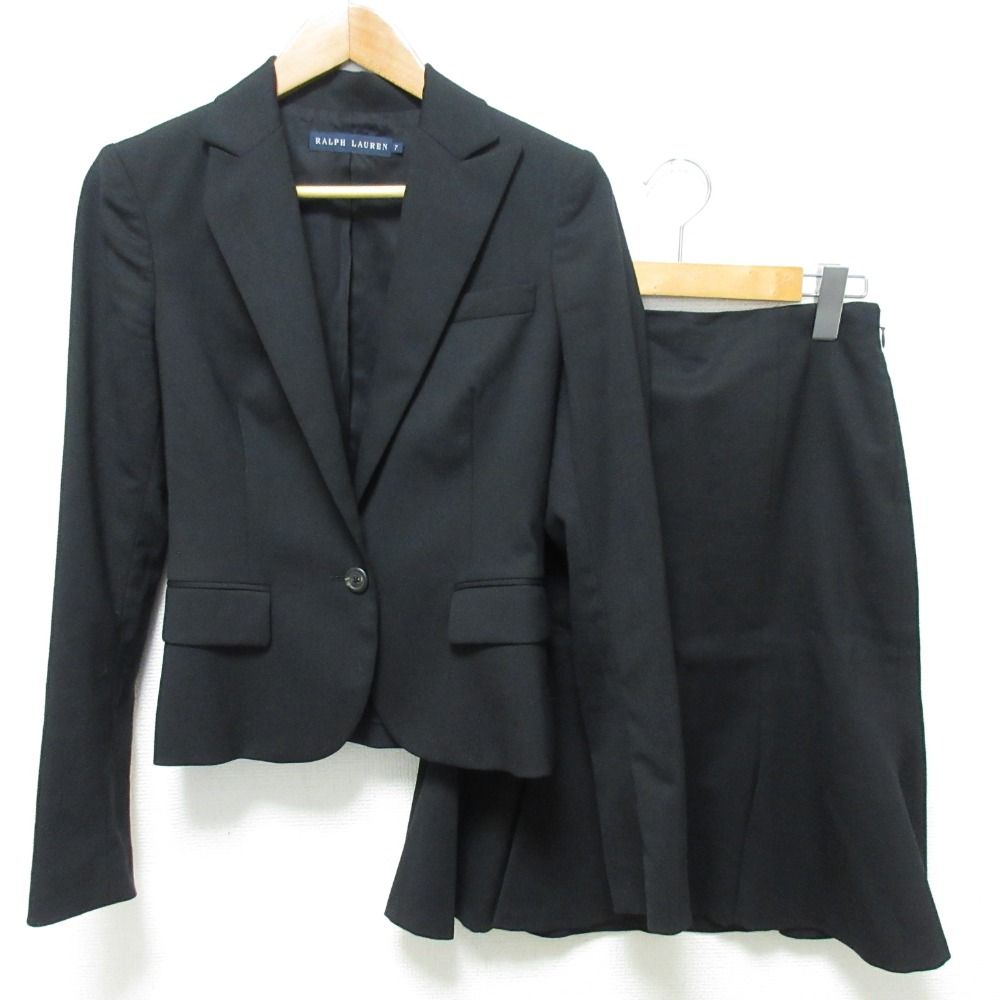 美品 Ralph Lauren ラルフローレン 1B ジャケット スカート スーツ