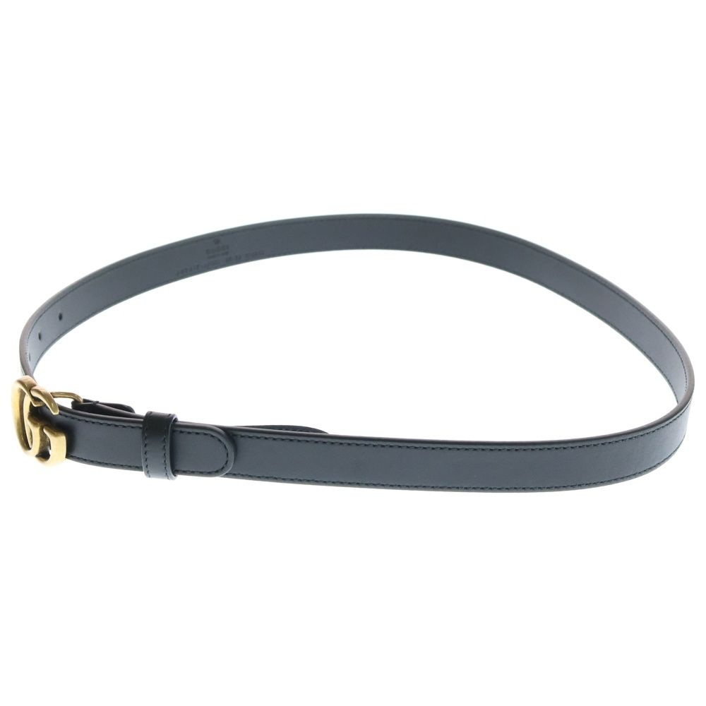 GUCCI グッチ GGマーモント ベルト ブラック レザー 80|32 409417 ゴールド金具