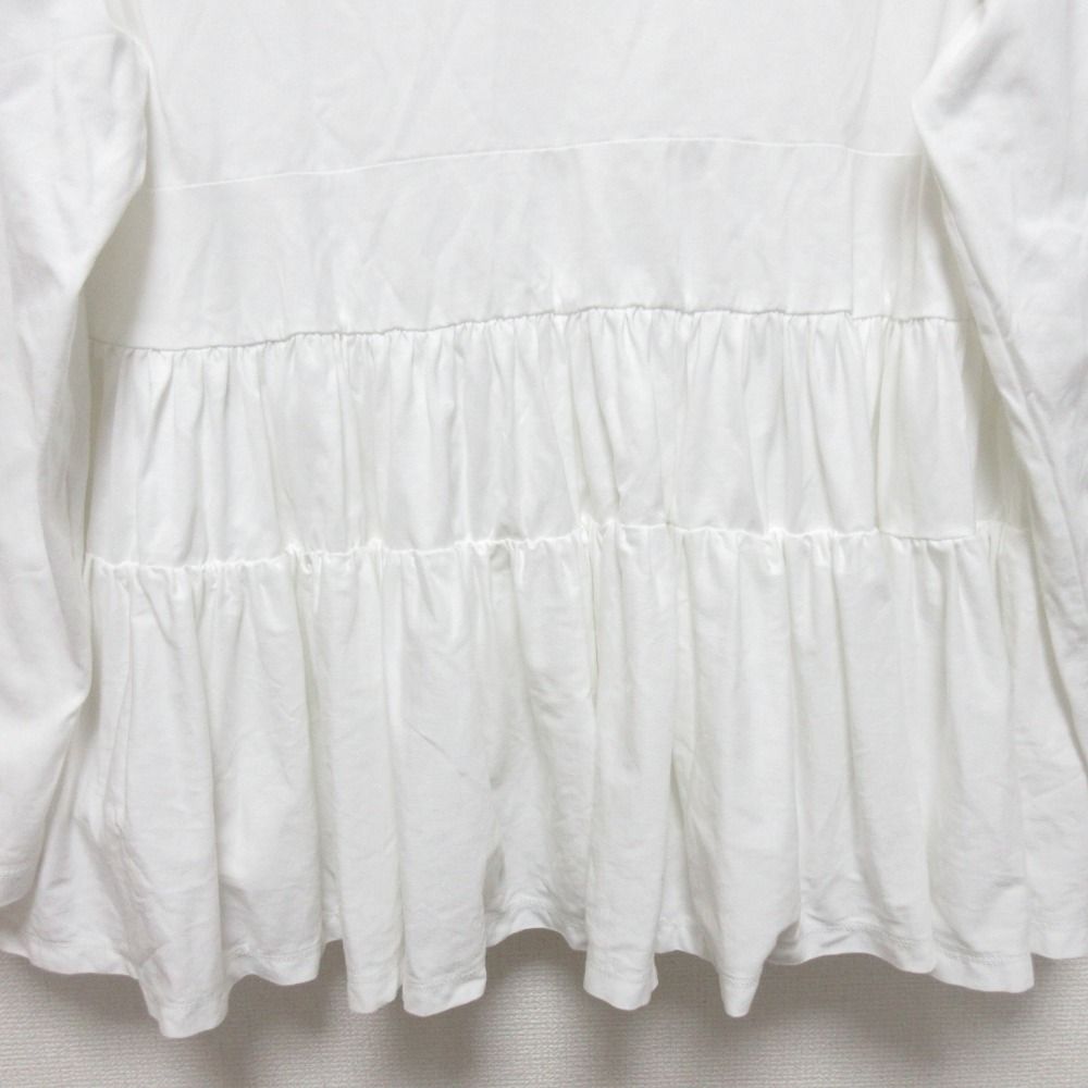 良品 23AW yori ヨリ ティアードカットソー サイズF ホワイト