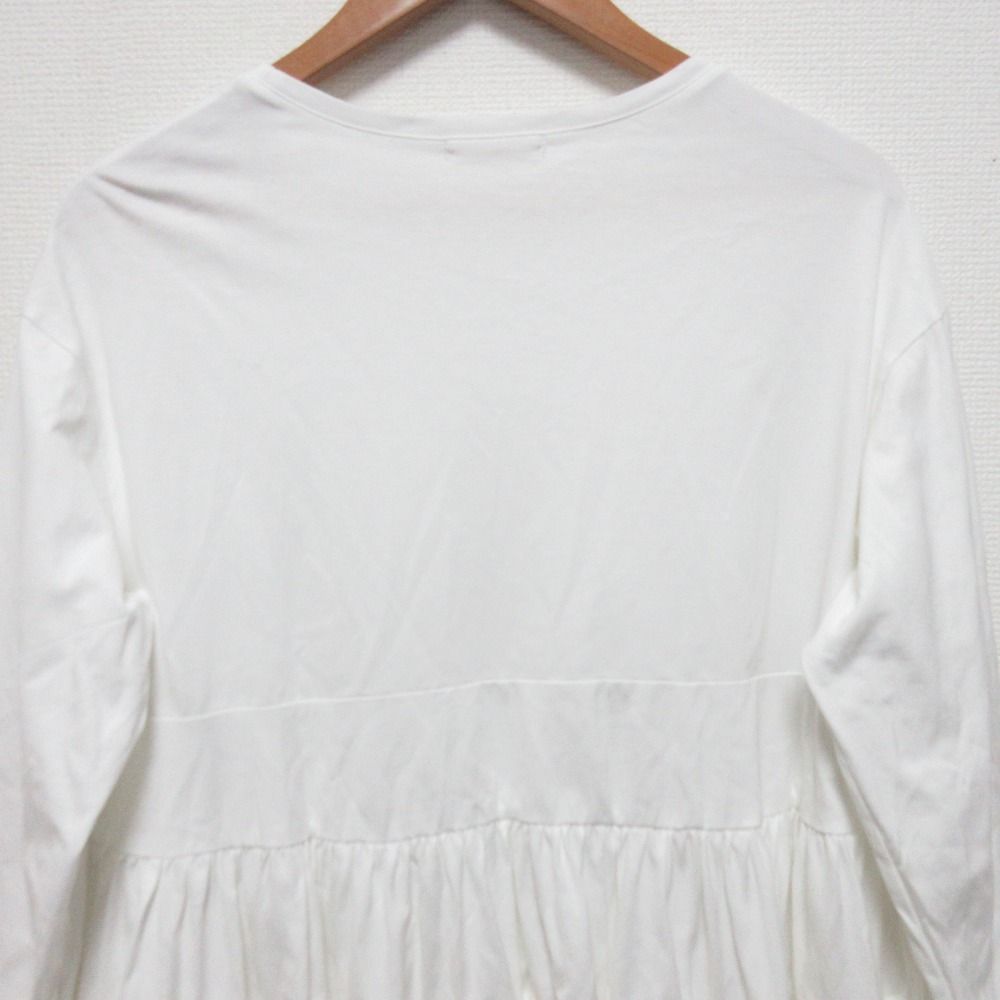 良品 23AW yori ヨリ ティアードカットソー サイズF ホワイト