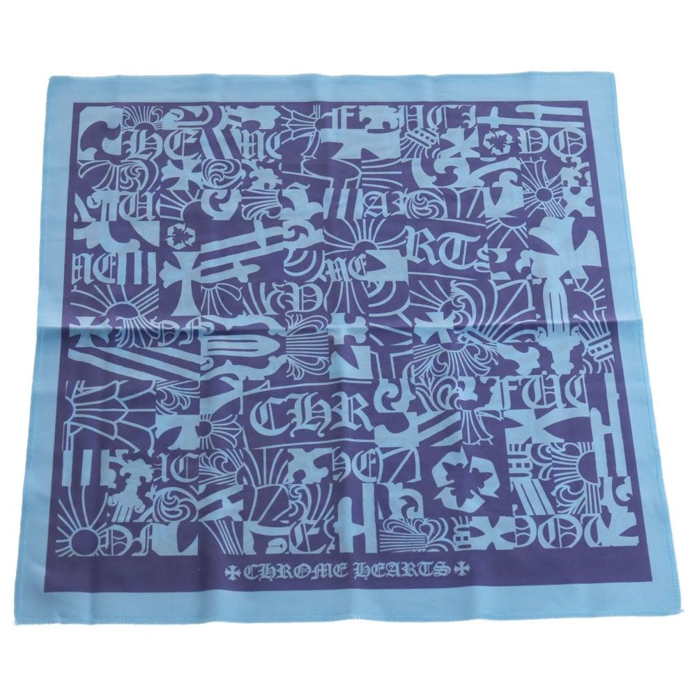 CHROME HEARTS クロムハーツ アイウェアクロス 眼鏡拭き ブルー
