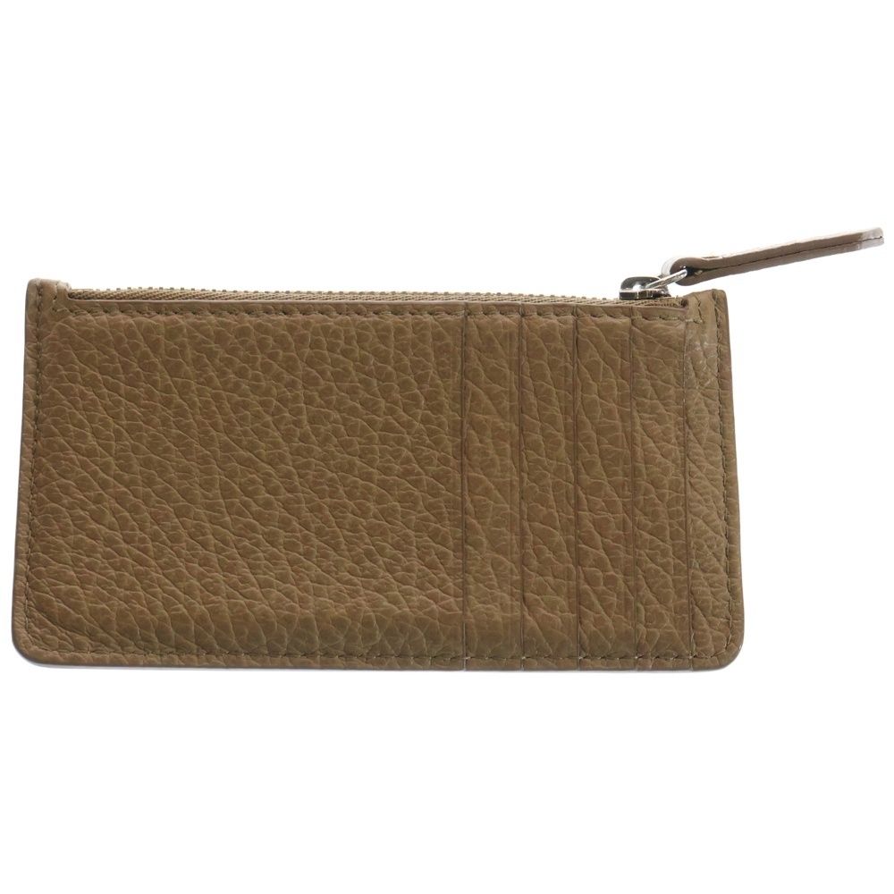 Maison Margiela 11 メゾンマルジェラ11 フラグメントケース 4ステッチ レザー コイン カードケース 財布 ミニウォレット ベージュ 長く使える コインケース 小銭入れ 