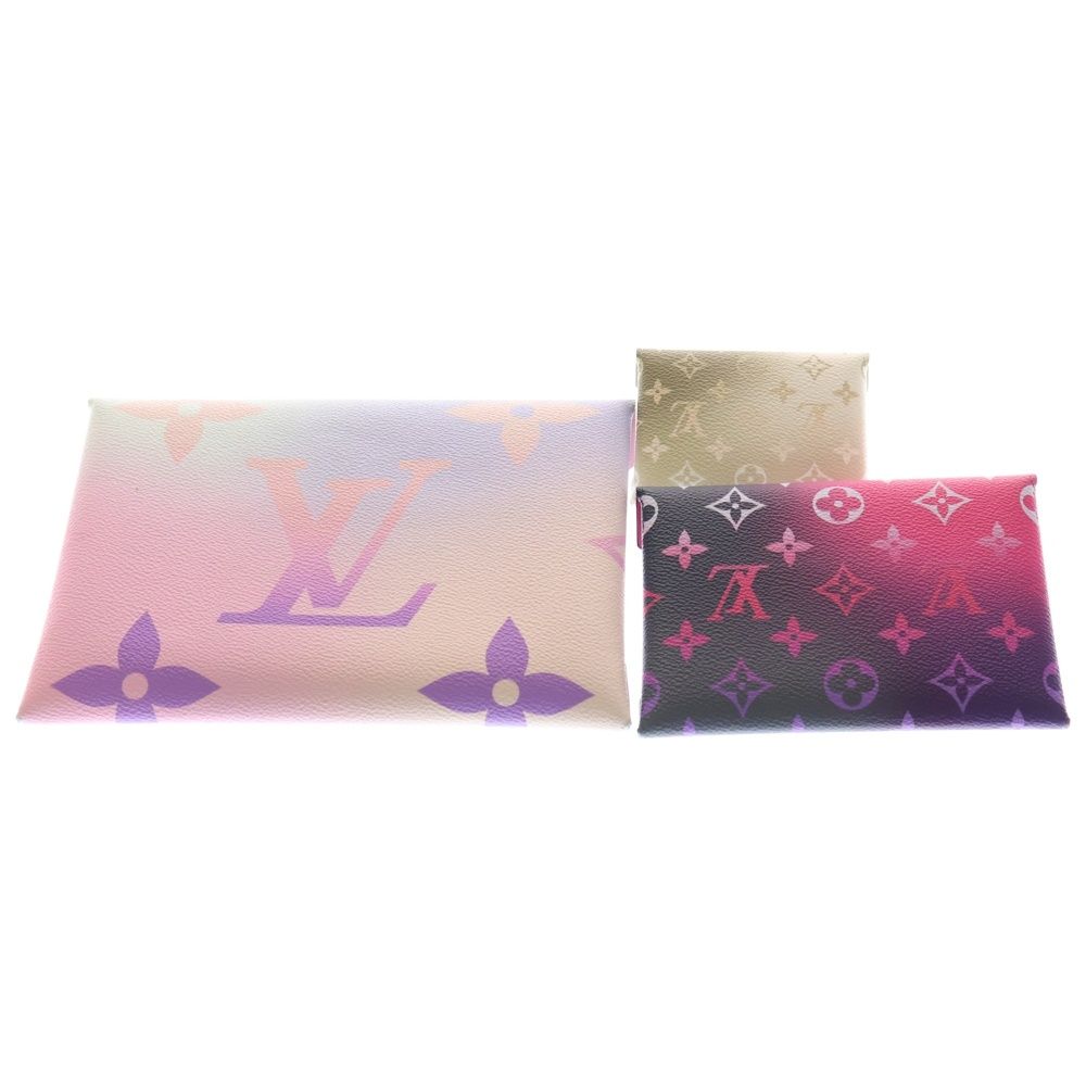 LOUIS VUITTON ルイヴィトン モノグラム スプリング ザ シティ ポシェットキリガミ ポーチ ケース セカンドバッグ クラッチバッグ ピンク マルチ レザー M 81271 ゴールド金具