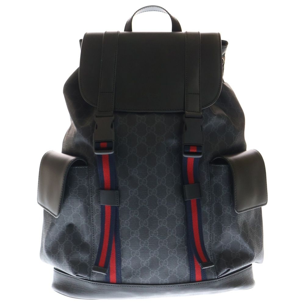 GUCCI グッチ GGスプリーム バックパック リュックサック ブラック 495563