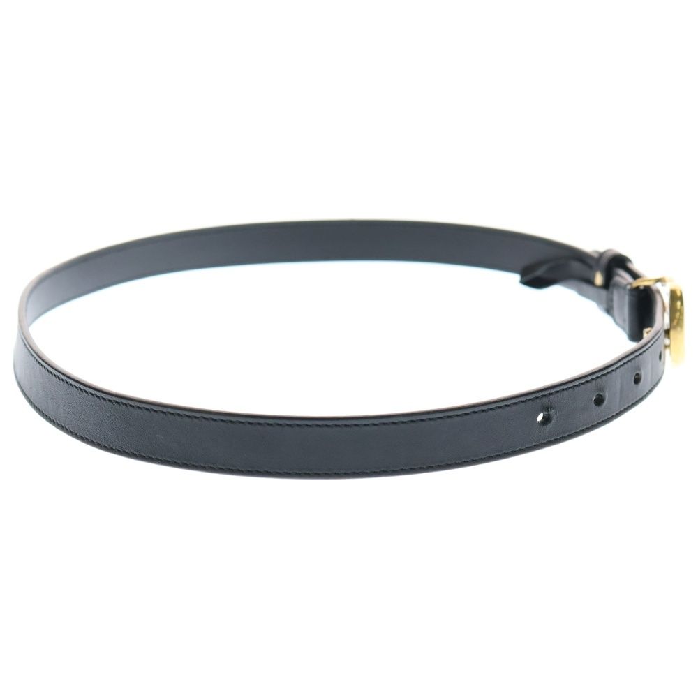  GUCCI グッチ ダブルG ベルト ブラック×ゴールド レザー 70 28 409417 ベルト 小物