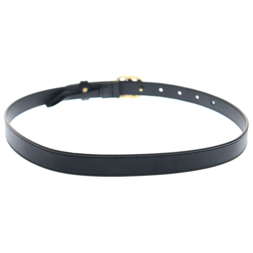 GUCCI グッチ ダブルG ベルト ブラック×ゴールド レザー 70 28 409417
