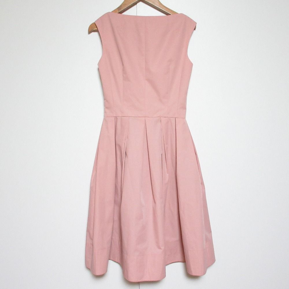 美品 Rene basic ルネ ベーシック スリーブレス スクエアネック ひざ丈